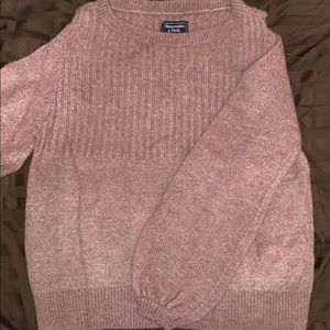 Purple, cut-out shoulder sweater from Abercrombie!